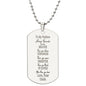 To My Nephew Dog Tag