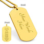 To My Nephew Dog Tag
