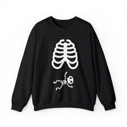 Skeleton Baby Adult Sweatshirt - Deeg Family Design