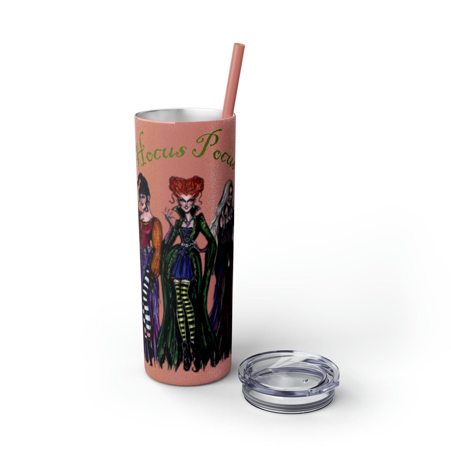 Hocus Pocus Skinny Tumbler with Straw, 20oz - Deeg Family Design