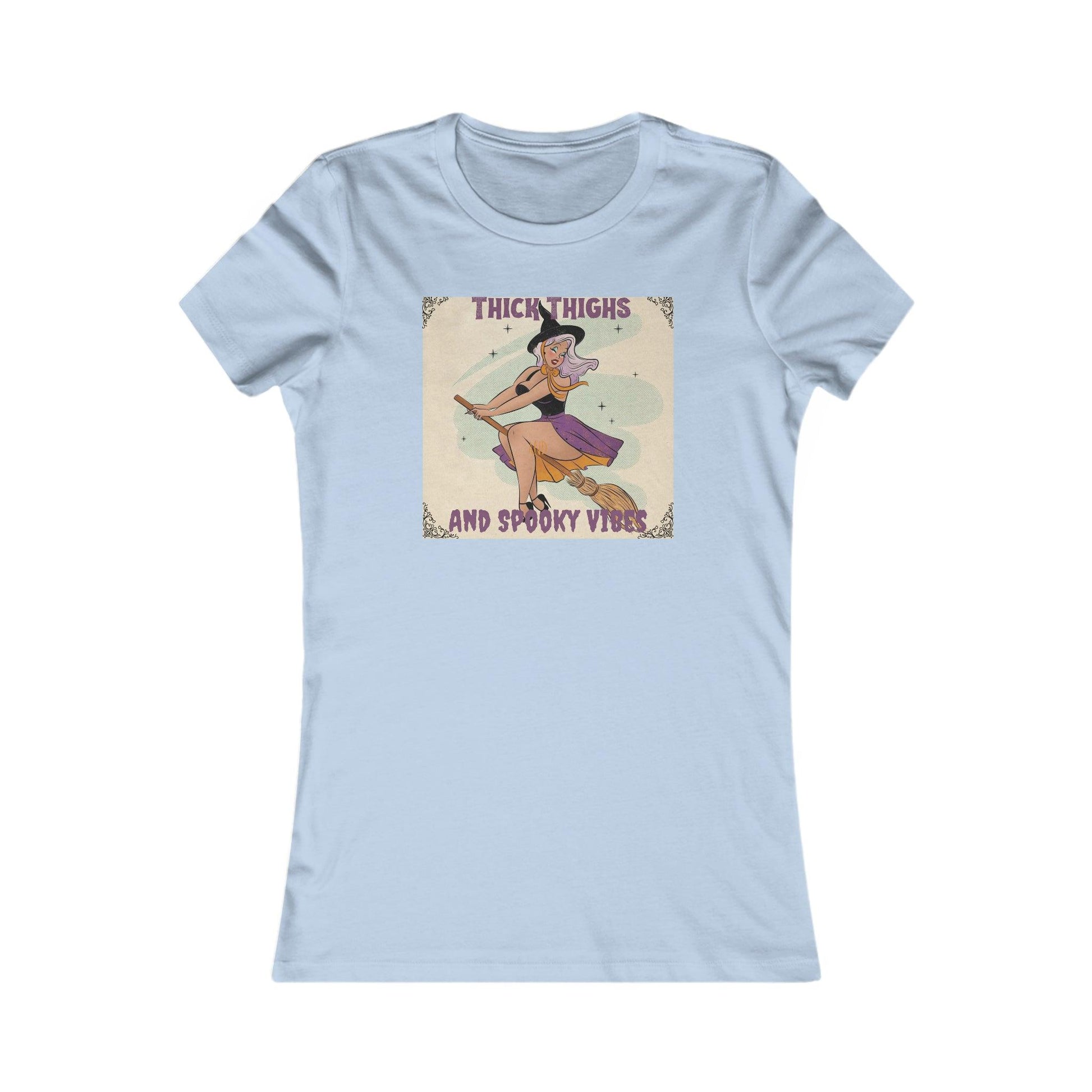 Pin Up Thick Thighs and Spooky Vibes Women's Tee - Deeg Family Design