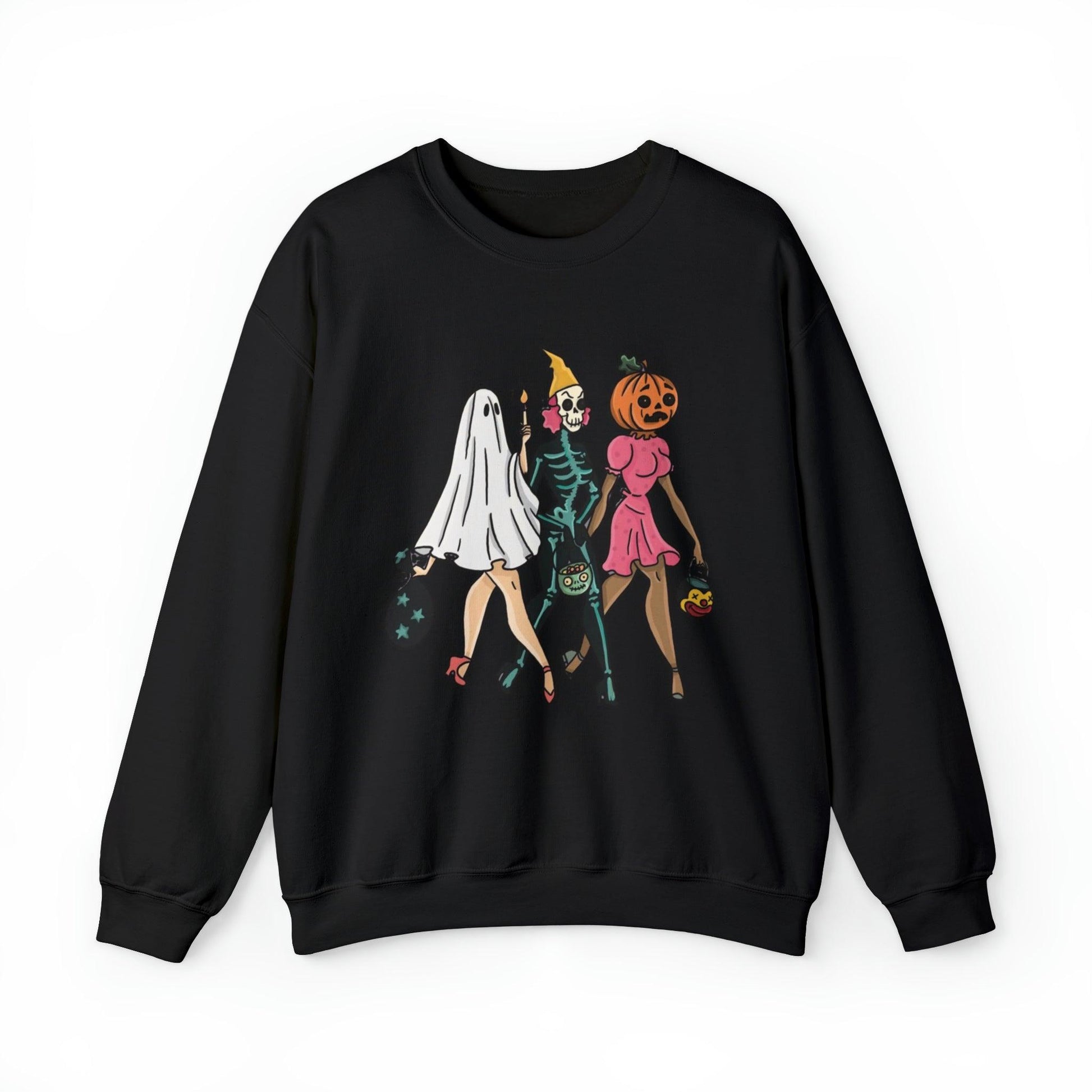 Pin Up Halloween Trio Adult Sweatshirt - Deeg Family Design