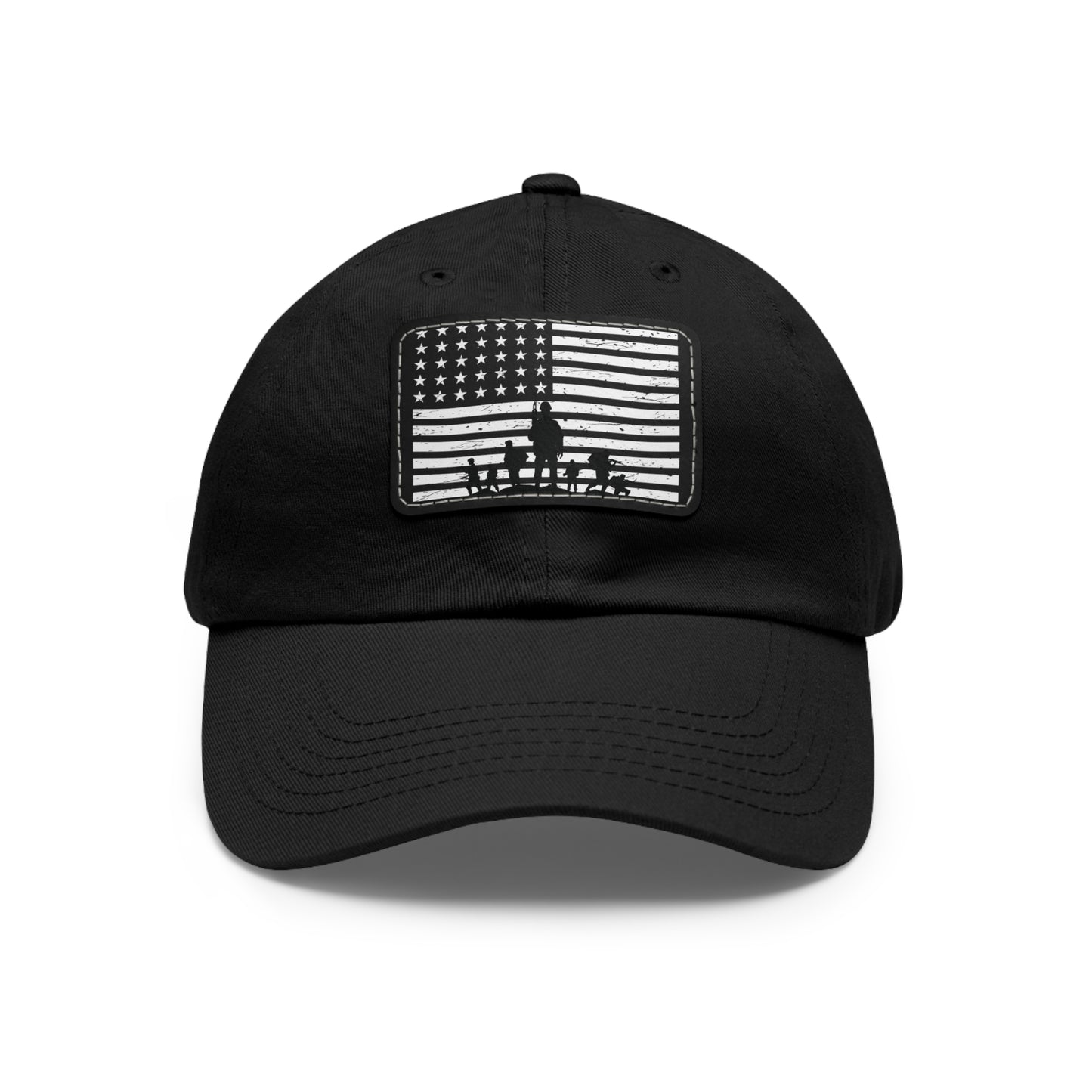 Veterans Day Dad Hat with Leather Patch