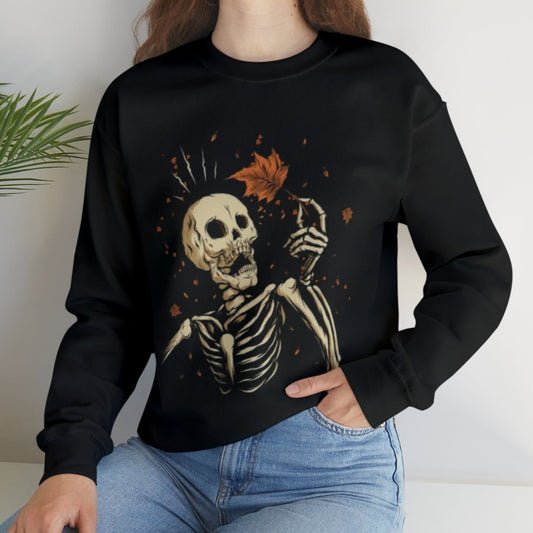 Fall Skeleton Adult Sweatshirt