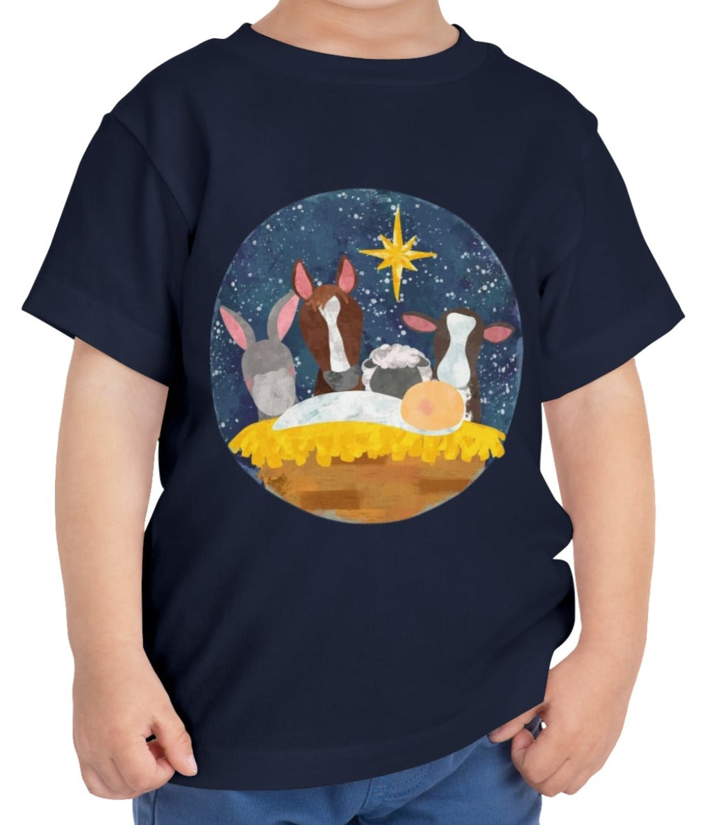 Animal Nativity Toddler Tee