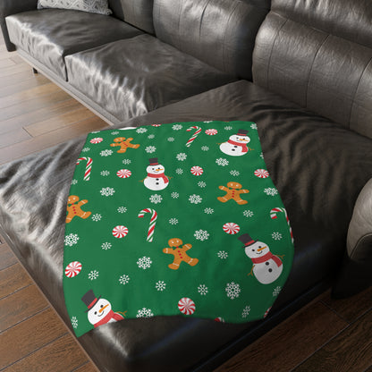 Christmas Vibes Velveteen Minky Blanket