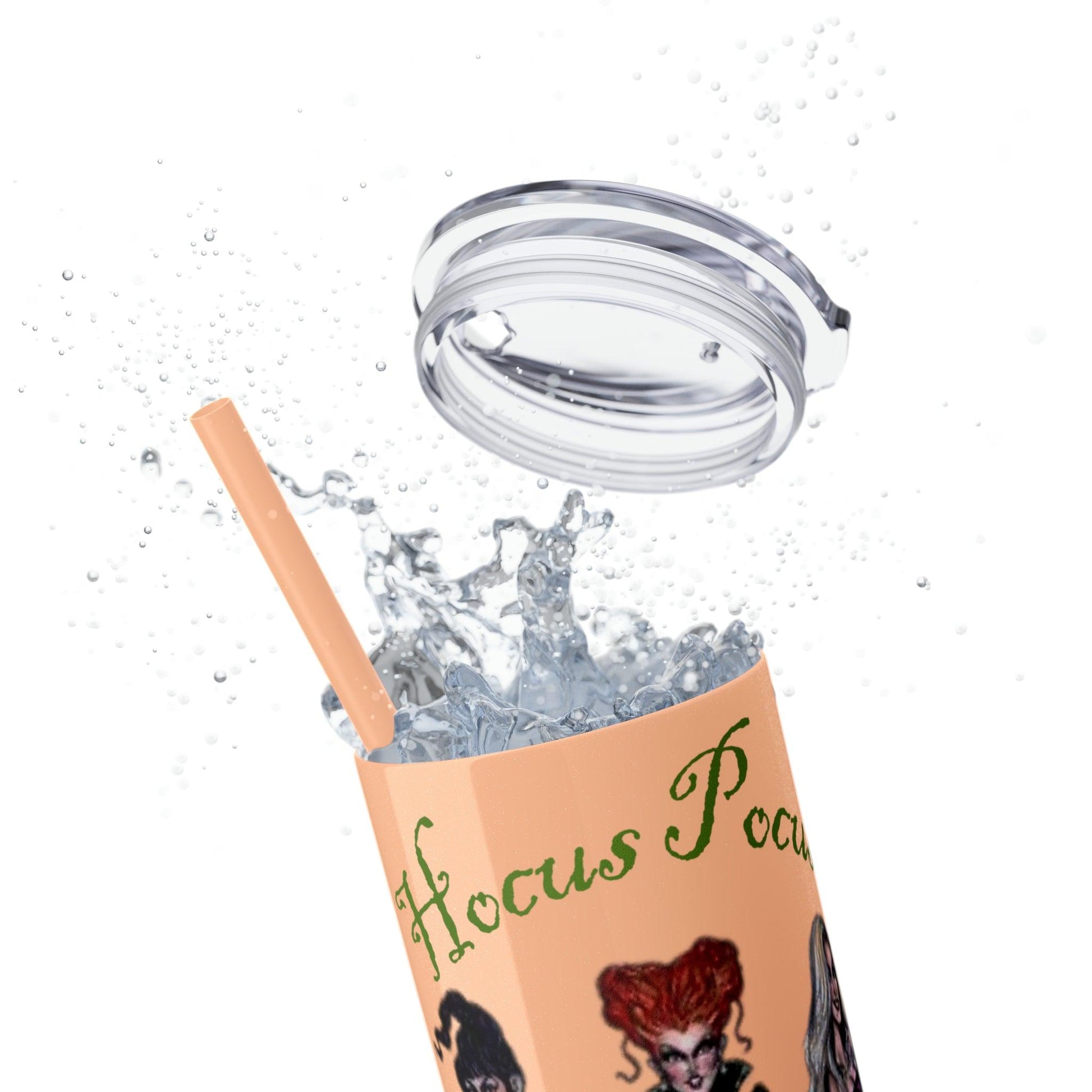 Hocus Pocus Skinny Tumbler with Straw, 20oz - Deeg Family Design