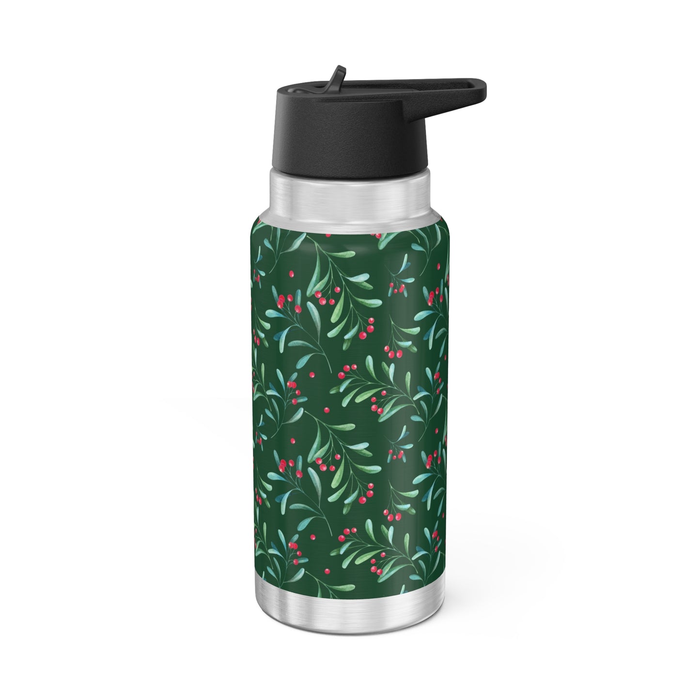 Green Holly Berry Gator Tumbler, 32oz