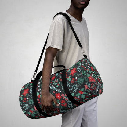 Winter Floral Duffel Bag