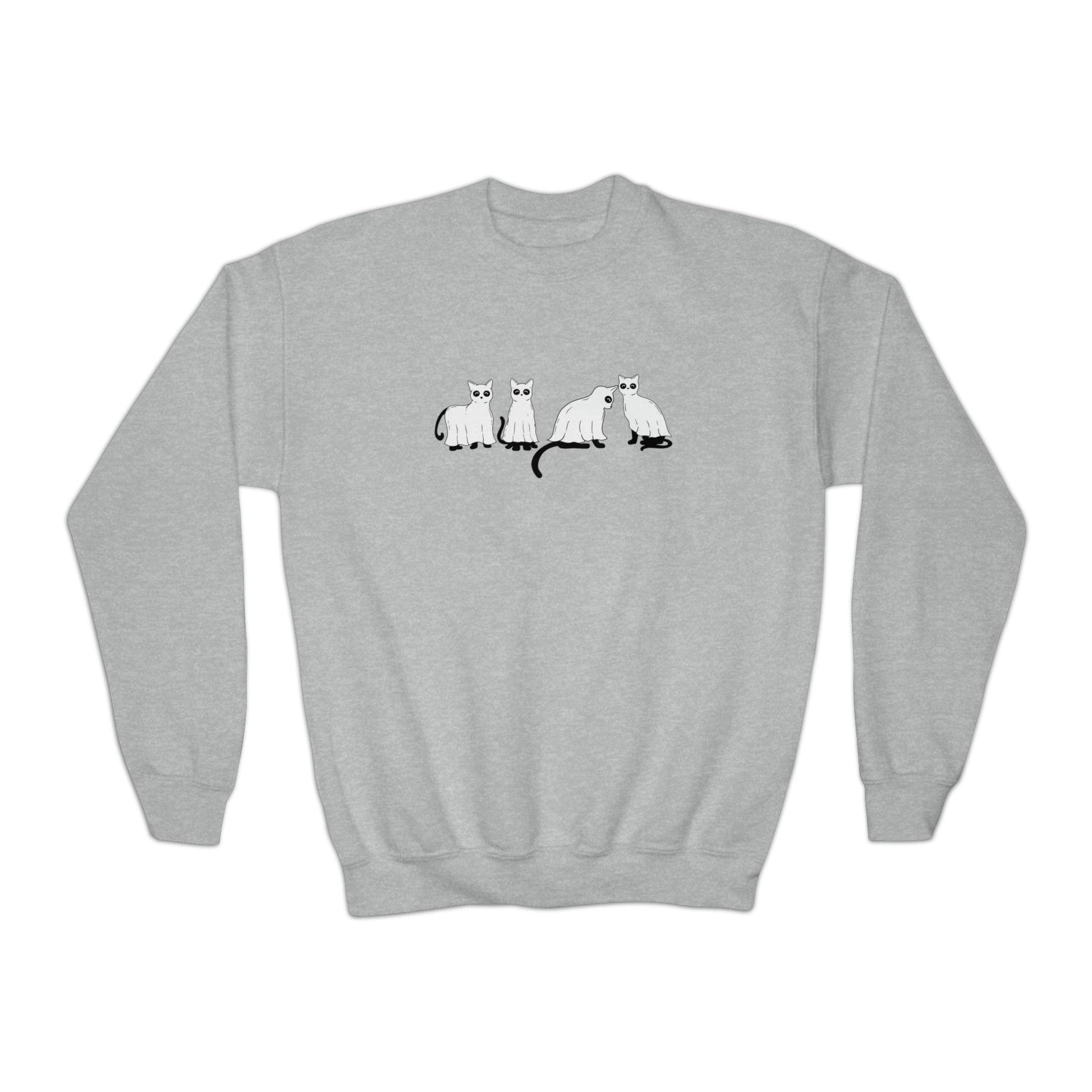 Ghost Cats Youth Sweatshirt - Deeg Family Design