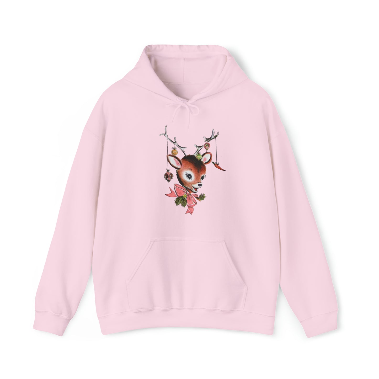 Vintage Deer with Antlers Adult Hoodie