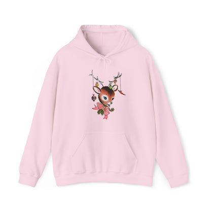 Vintage Deer with Antlers Adult Hoodie