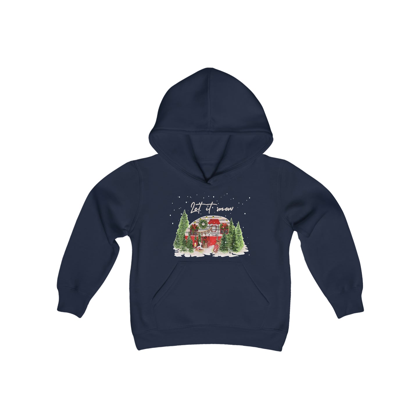 Christmas Air Stream Youth Hoodie