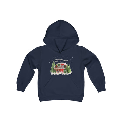 Christmas Air Stream Youth Hoodie