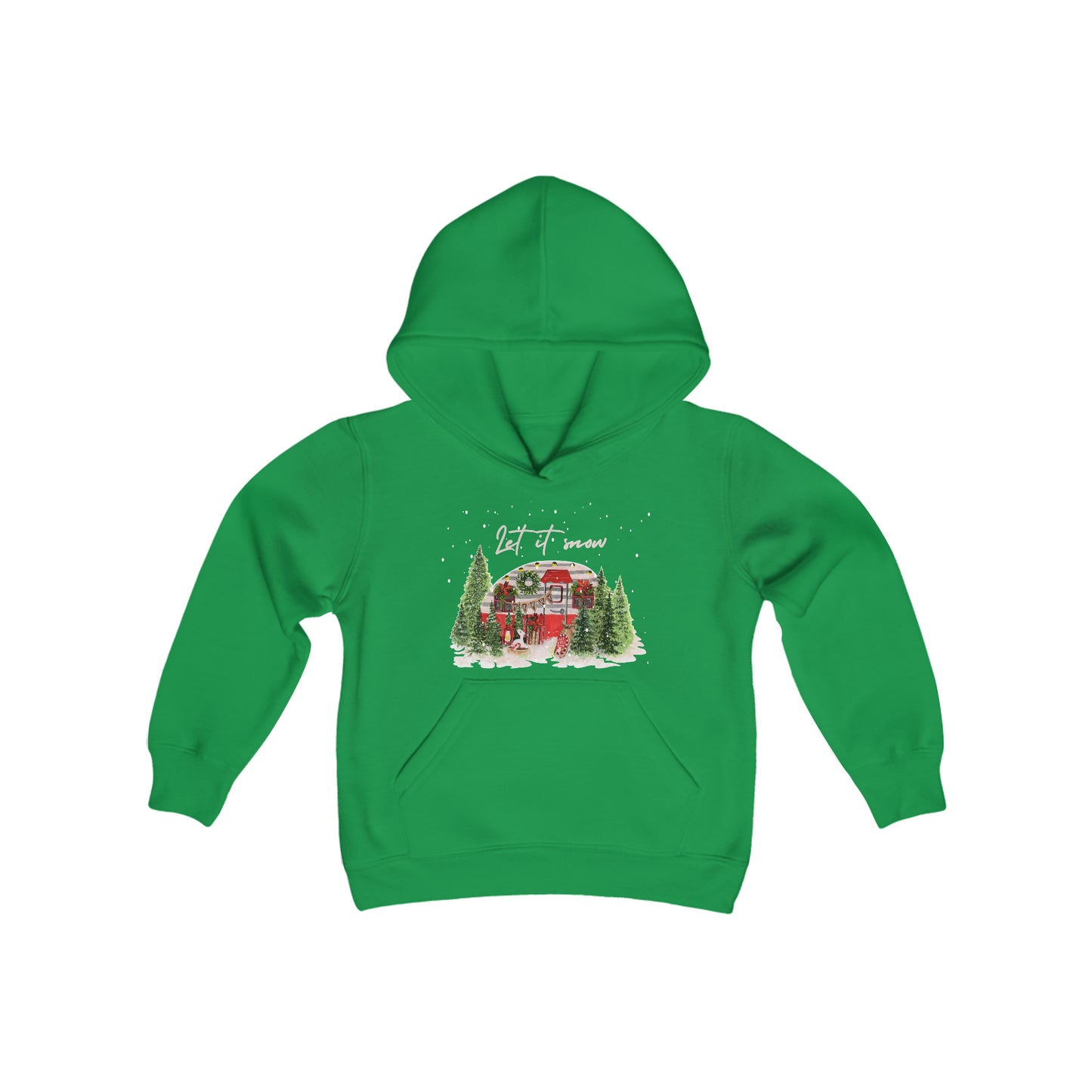 Christmas Air Stream Youth Hoodie