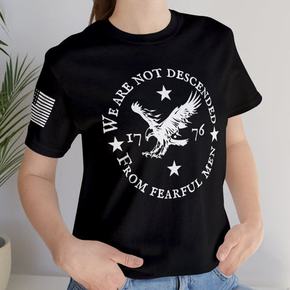 We Are Not Descended From Fearful Men Adult Tee