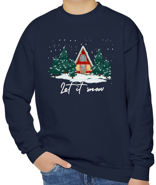 Let It Snow Cabin Youth Sweatshirt