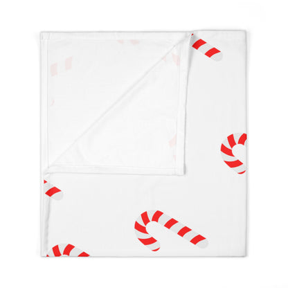 Candy Cane Baby Swaddle Blanket