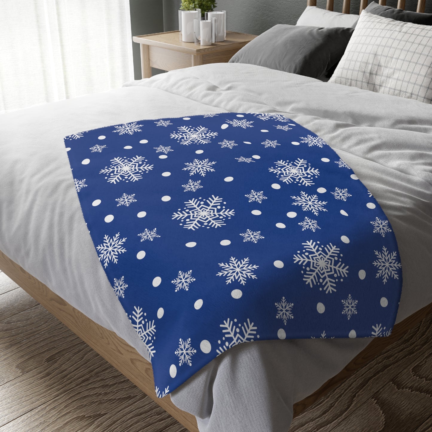 Snowflake Minky Blanket