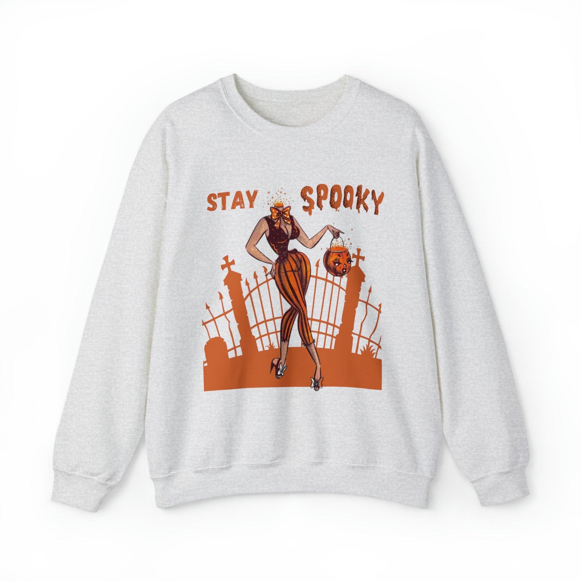 Pin Up Stay Spooky Adult Sweatshirt - Deeg Family Design