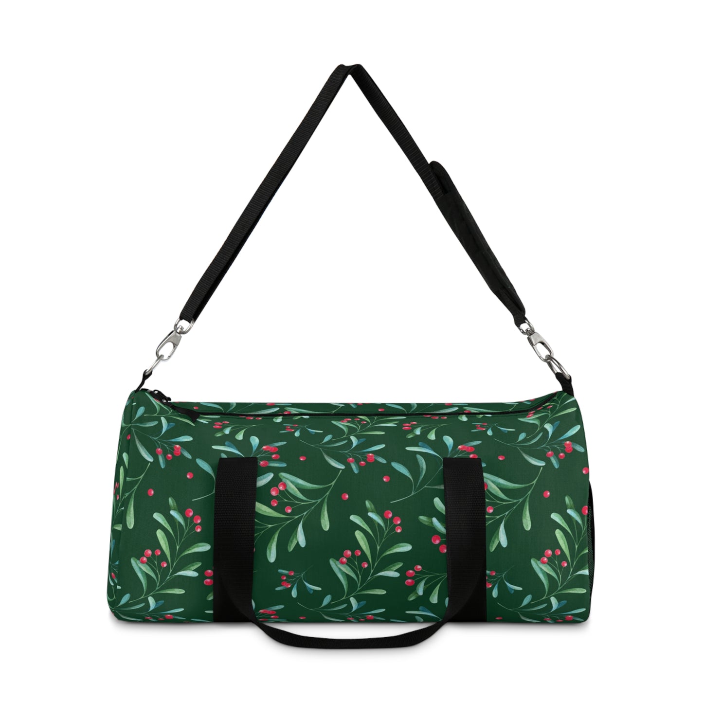 Green Holly Berry Duffel Bag