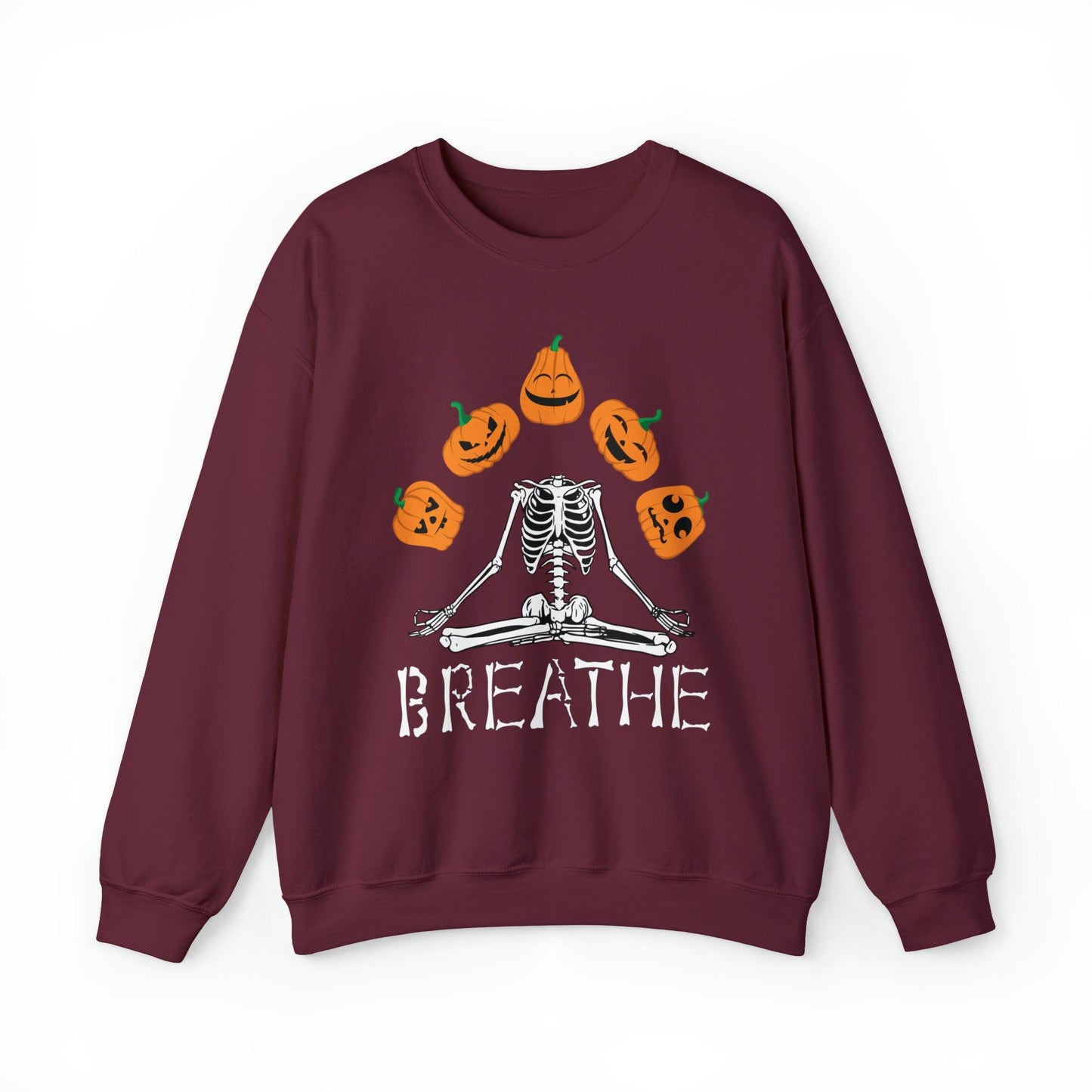 Breathe Skeleton Adult Sweatshirt - Deeg Family Design