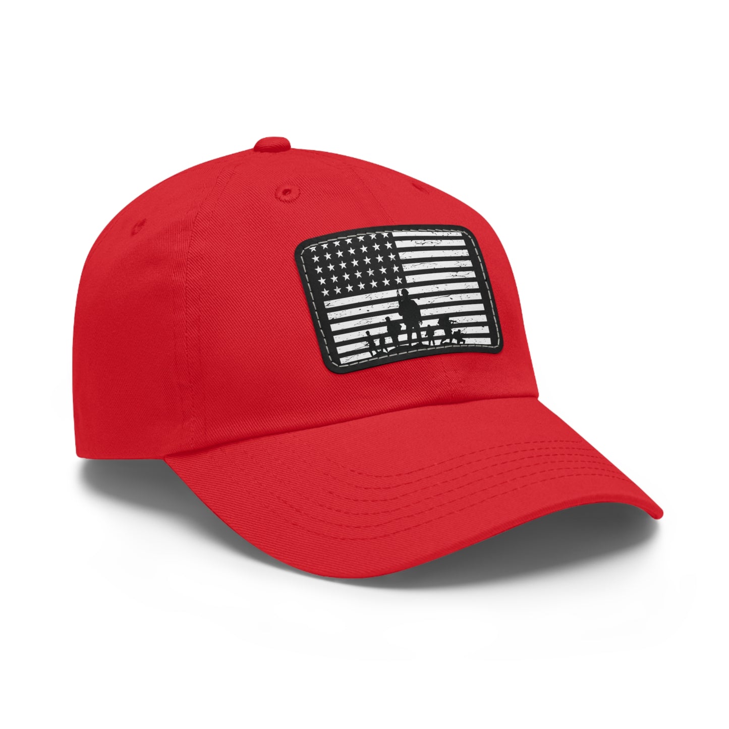 Veterans Day Dad Hat with Leather Patch