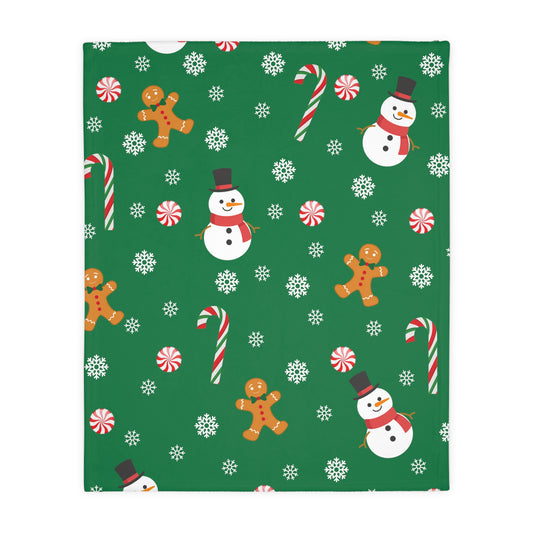 Christmas Vibes Velveteen Minky Blanket