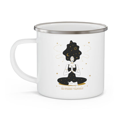 Go Smudge Yourself Enamel Camping Mug - Deeg Family Design