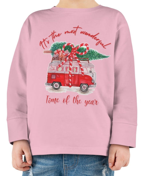 Christmas RV Toddler Long Sleeve Tee