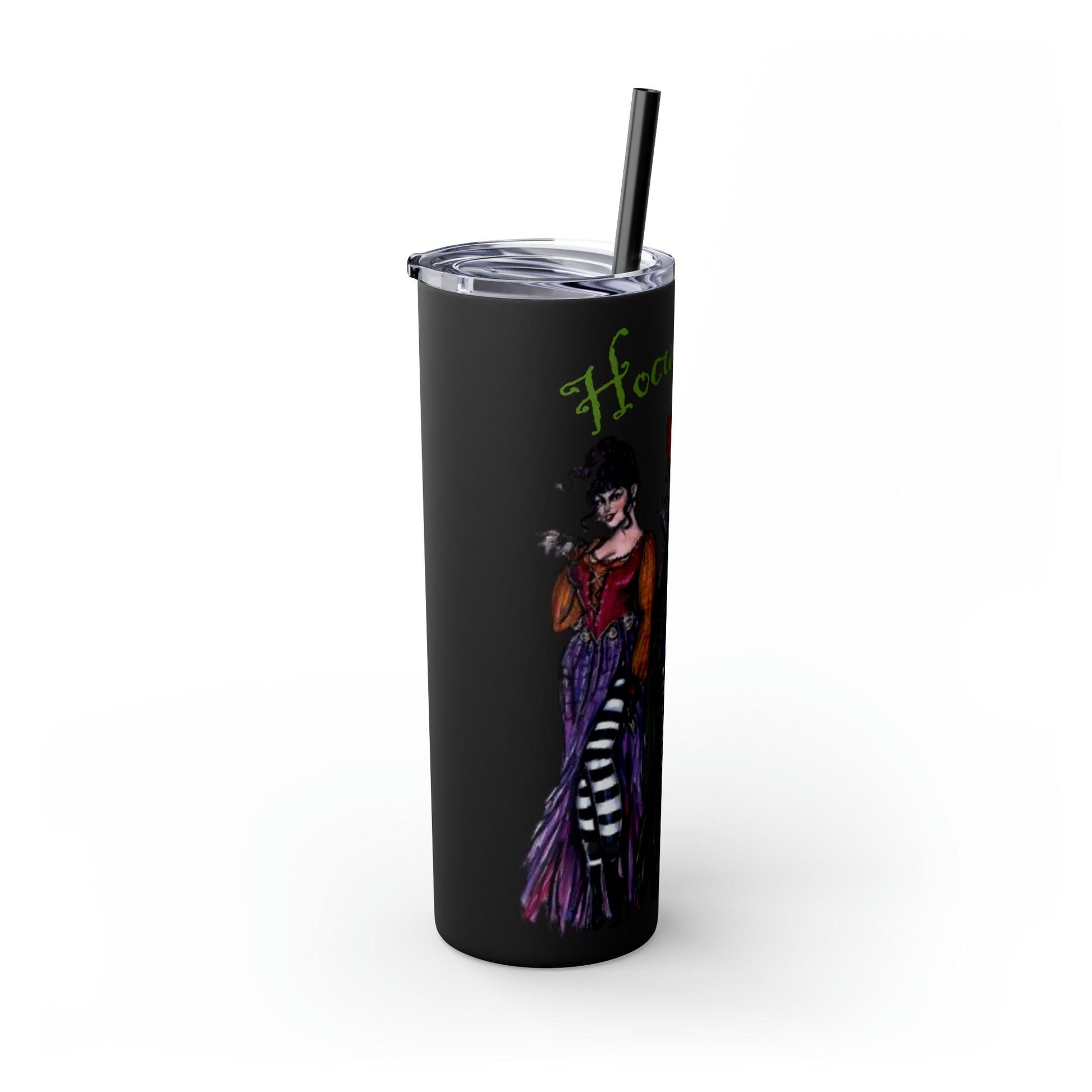 Hocus Pocus Skinny Tumbler with Straw, 20oz - Deeg Family Design