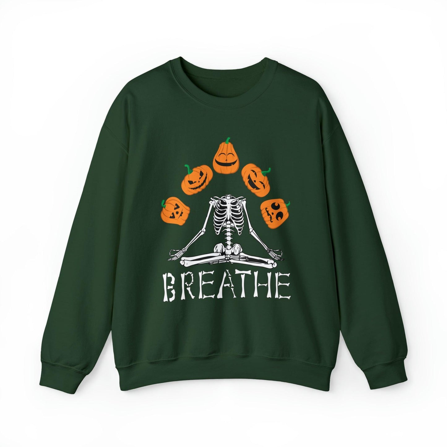 Breathe Skeleton Adult Sweatshirt - Deeg Family Design