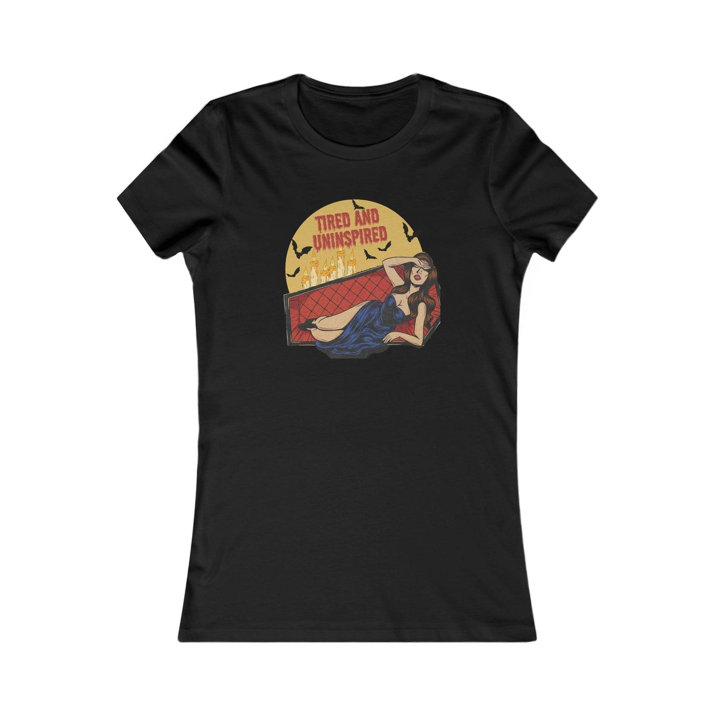 Pin Up Tired and Uninspired Women's Tee - Deeg Family Design