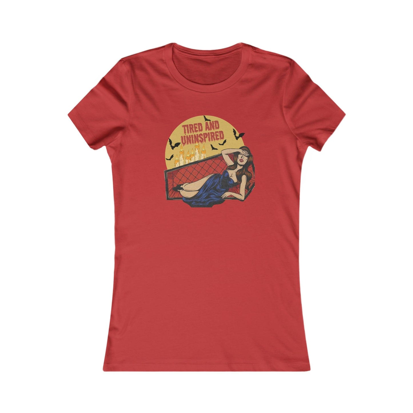 Pin Up Tired and Uninspired Women's Tee - Deeg Family Design