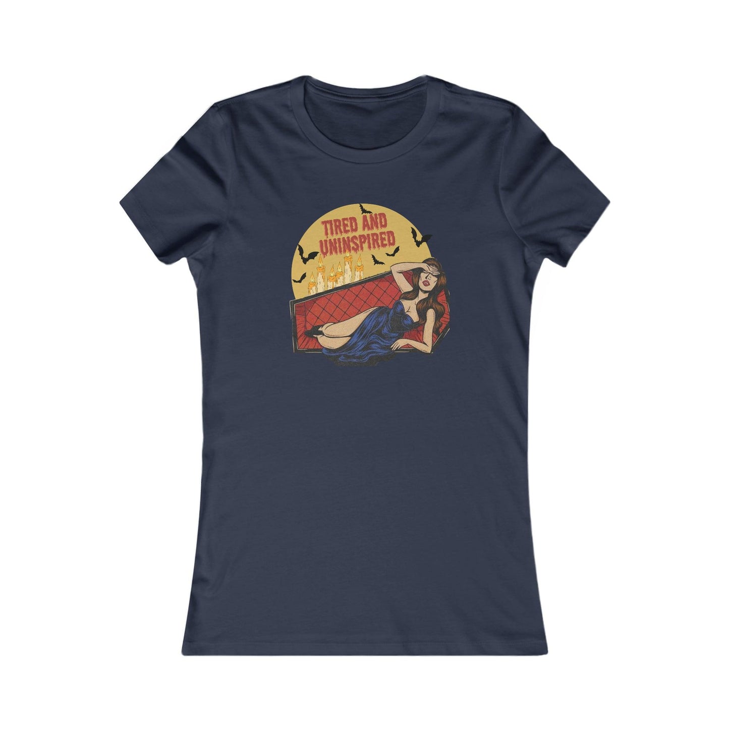 Pin Up Tired and Uninspired Women's Tee - Deeg Family Design