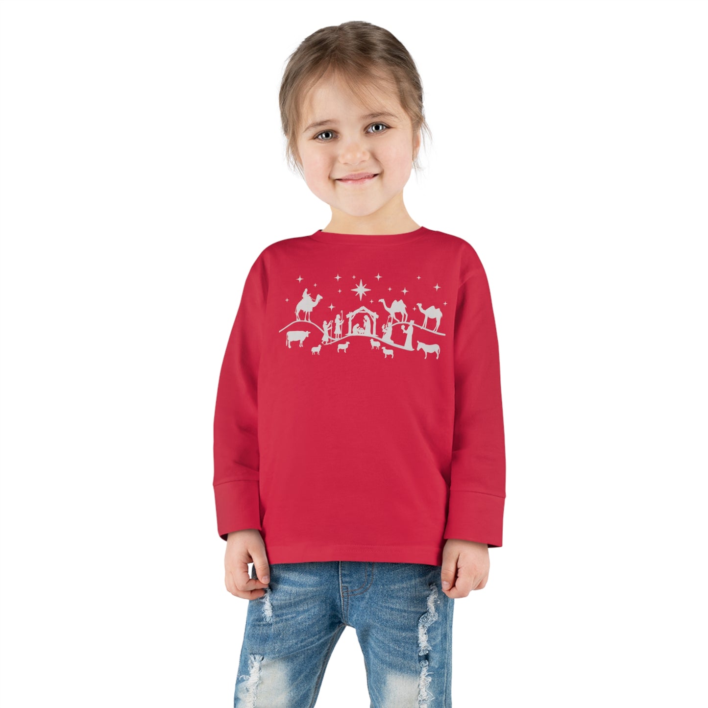 Nativity Toddler Long Sleeve Tee