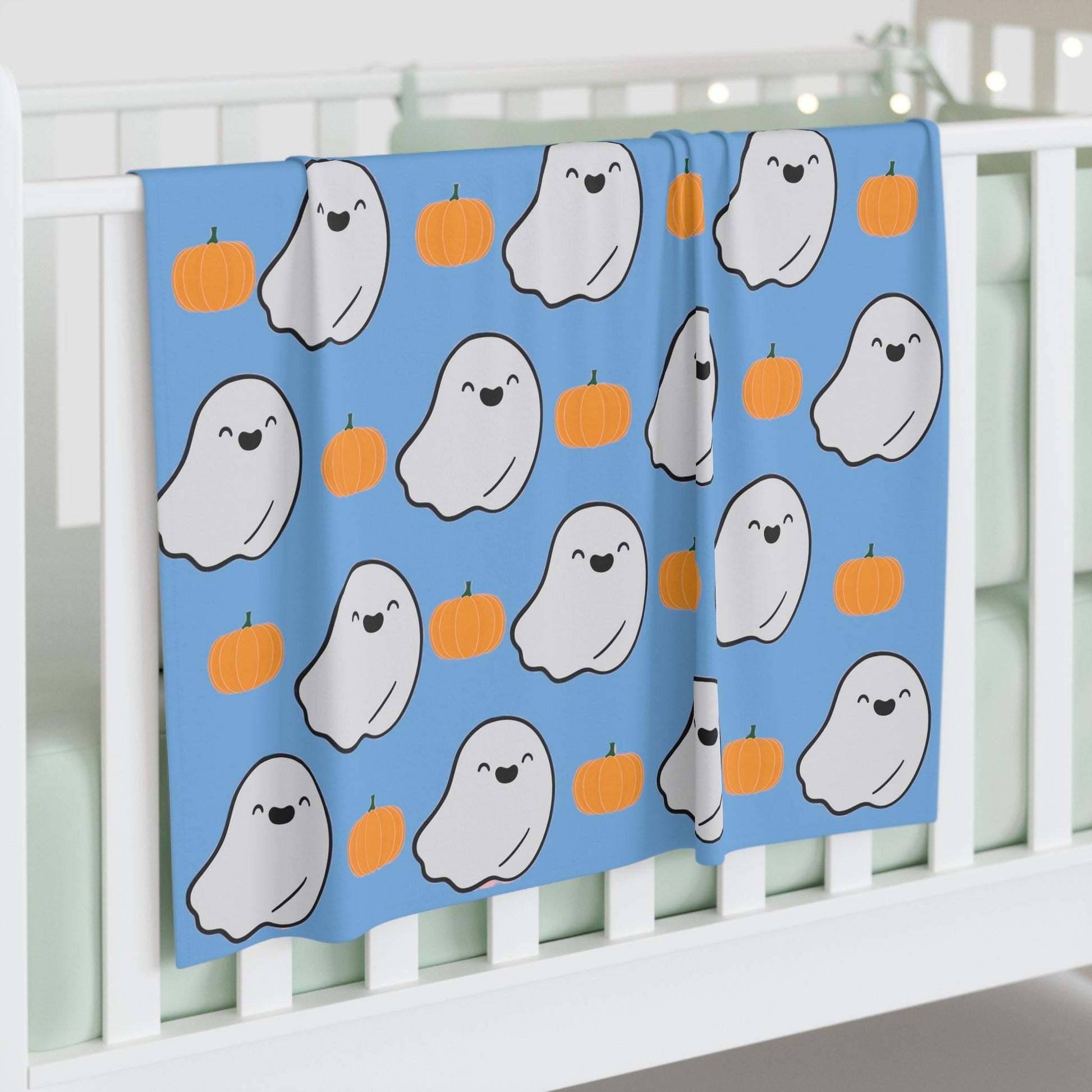 Blue Ghost Baby Swaddle Blanket - Deeg Family Design