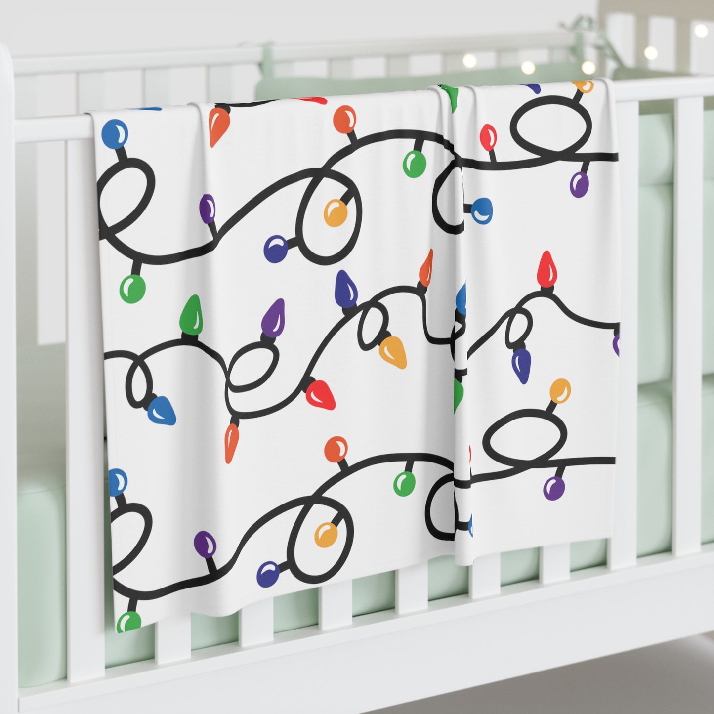 Christmas Lights Baby Swaddle Blanket