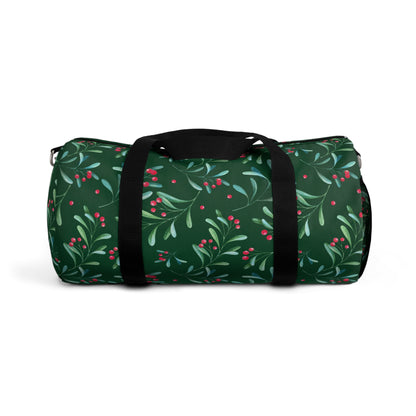 Green Holly Berry Duffel Bag