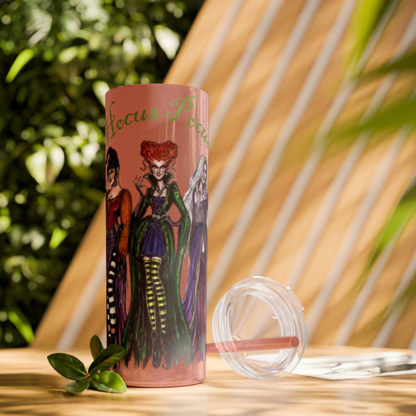 Hocus Pocus Skinny Tumbler with Straw, 20oz - Deeg Family Design