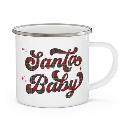 Santa Baby Enamel Camping Mug