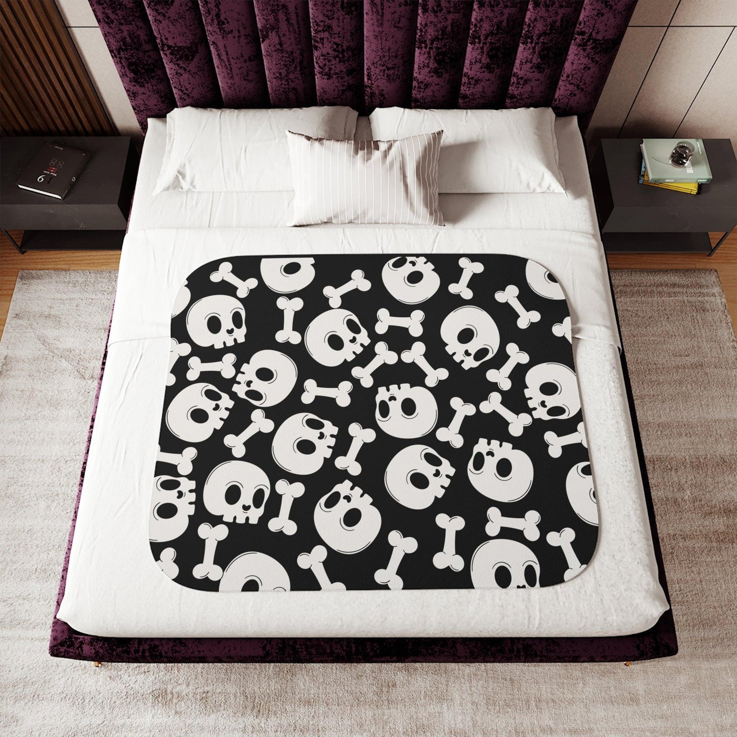 Bones Sherpa Blanket - Deeg Family Design