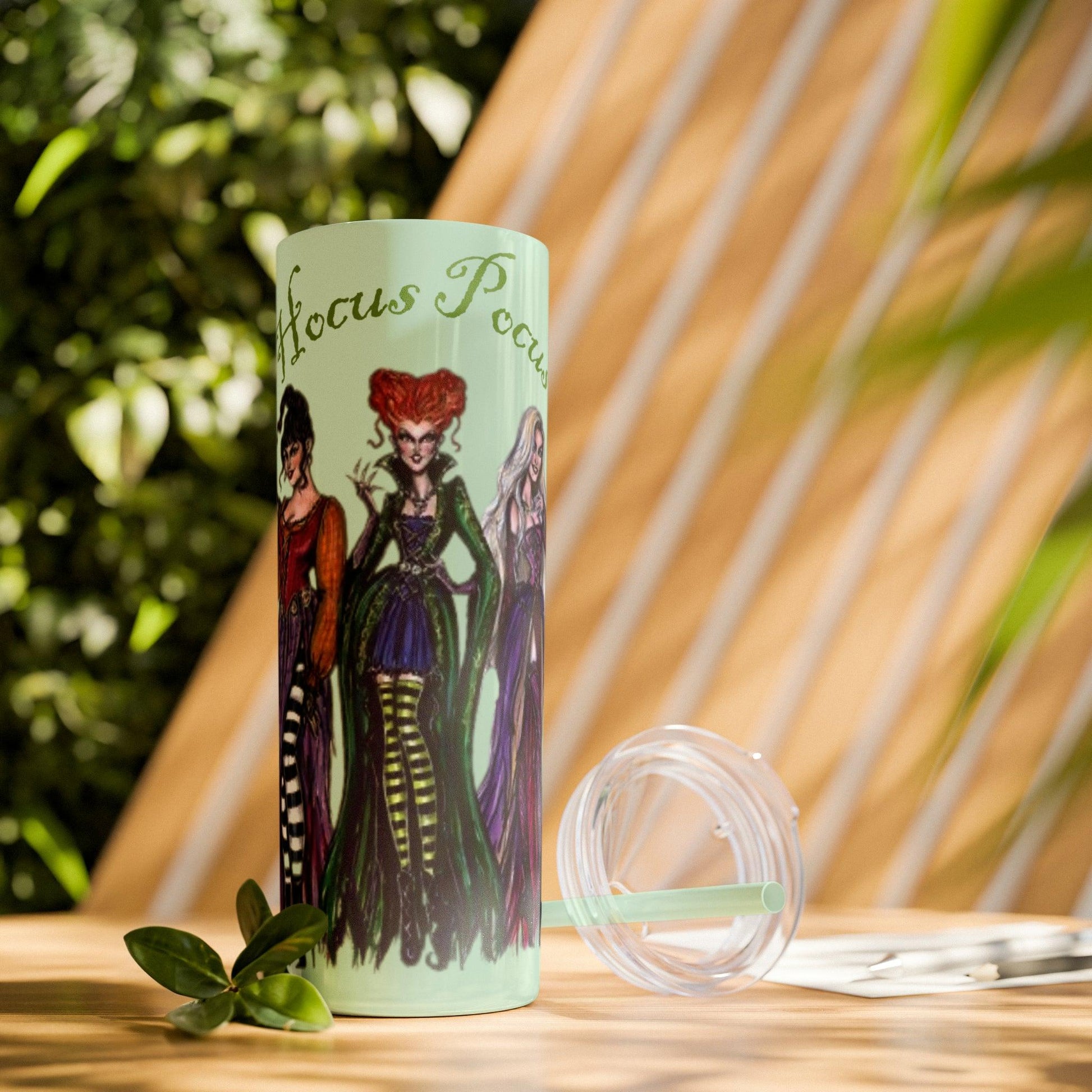 Hocus Pocus Skinny Tumbler with Straw, 20oz - Deeg Family Design