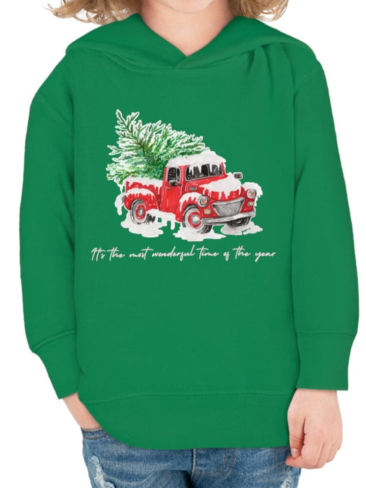 Christmas Truck Toddler Hoodie