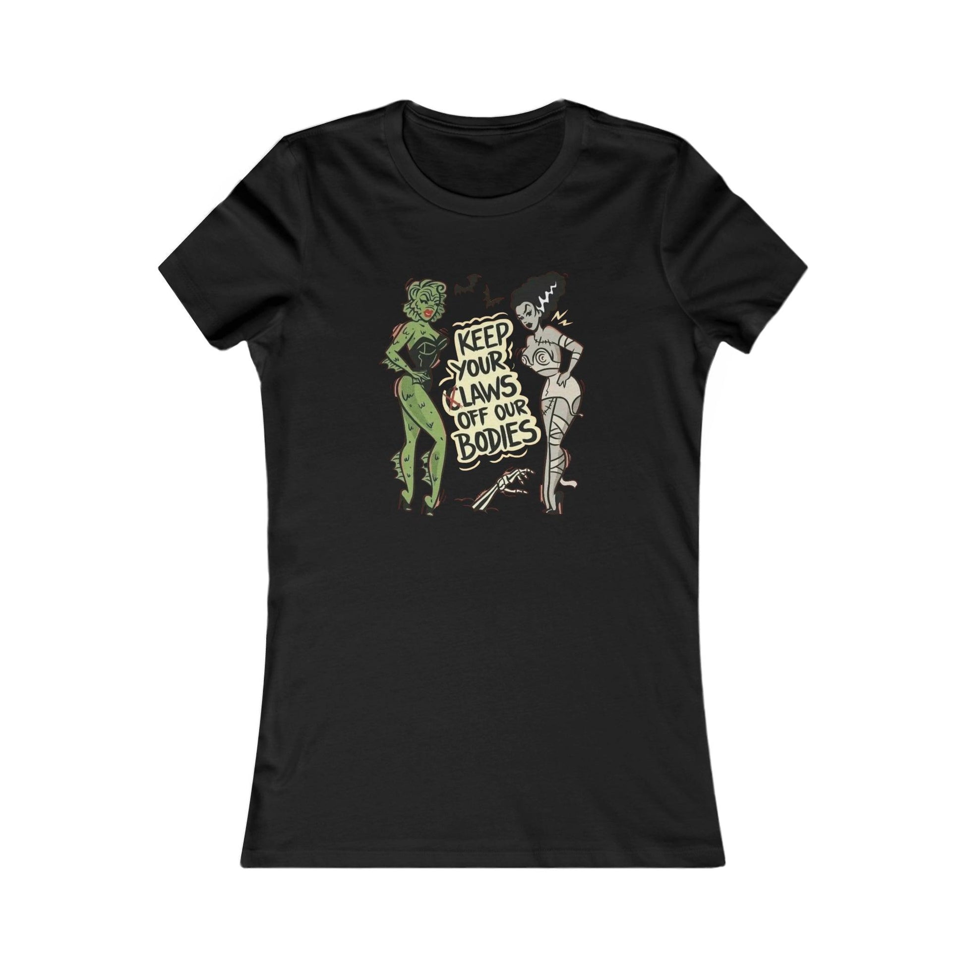 Pin Up Claws Off Women's Tee - Deeg Family Design