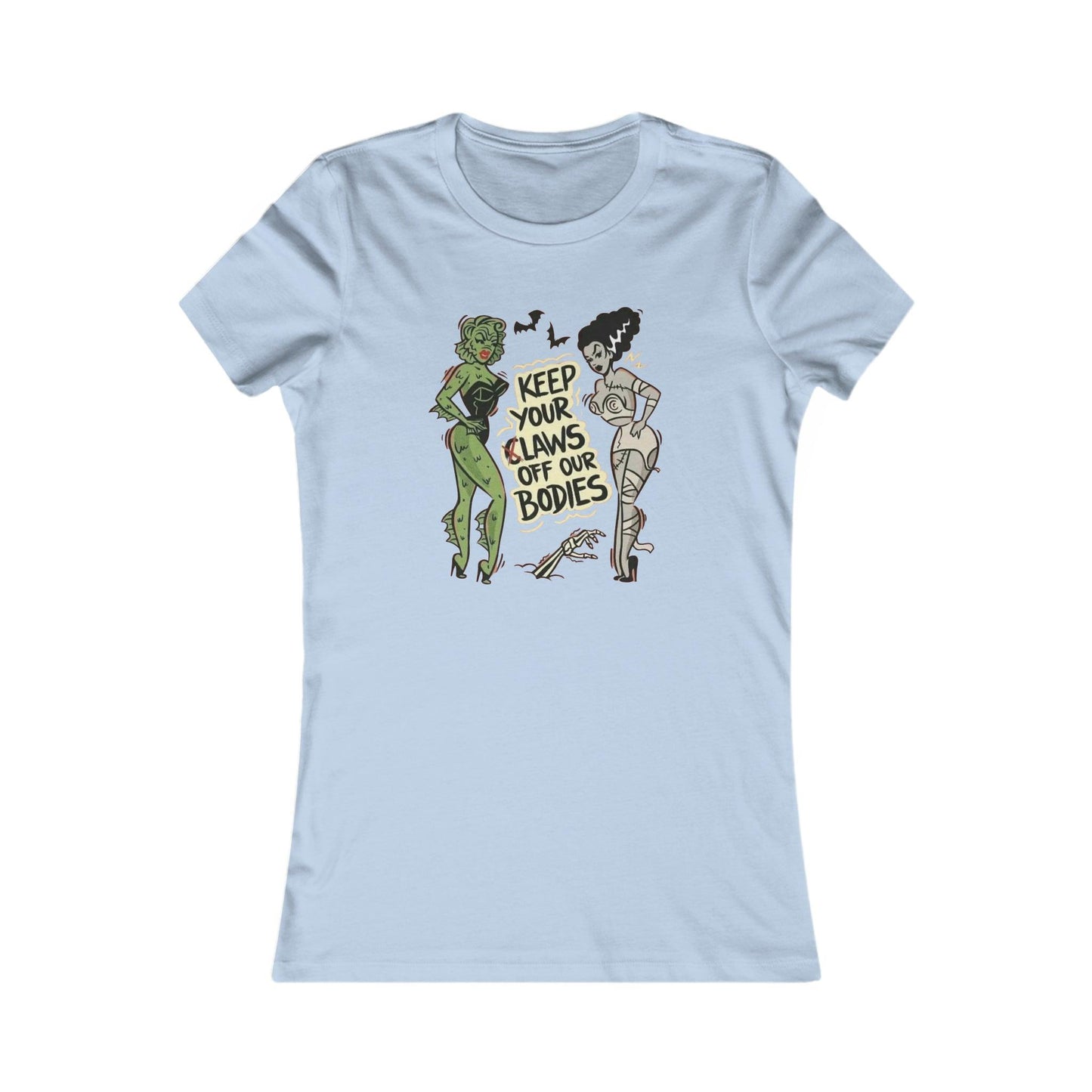 Pin Up Claws Off Women's Tee - Deeg Family Design