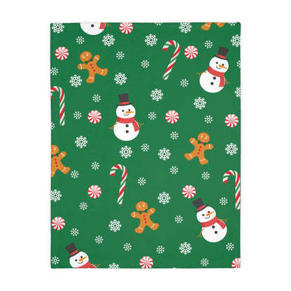 Christmas Vibes Velveteen Minky Blanket