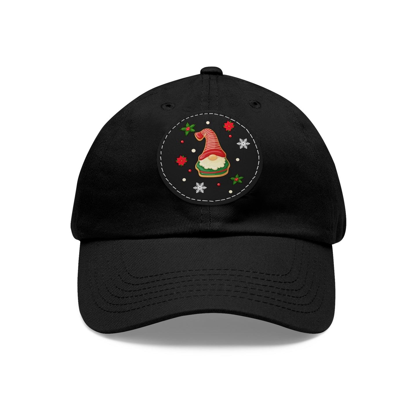 Christmas Cookie Dad Hat with Leather Patch