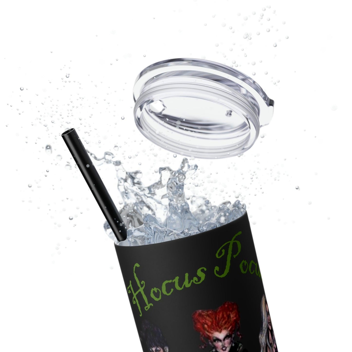 Hocus Pocus Skinny Tumbler with Straw, 20oz - Deeg Family Design