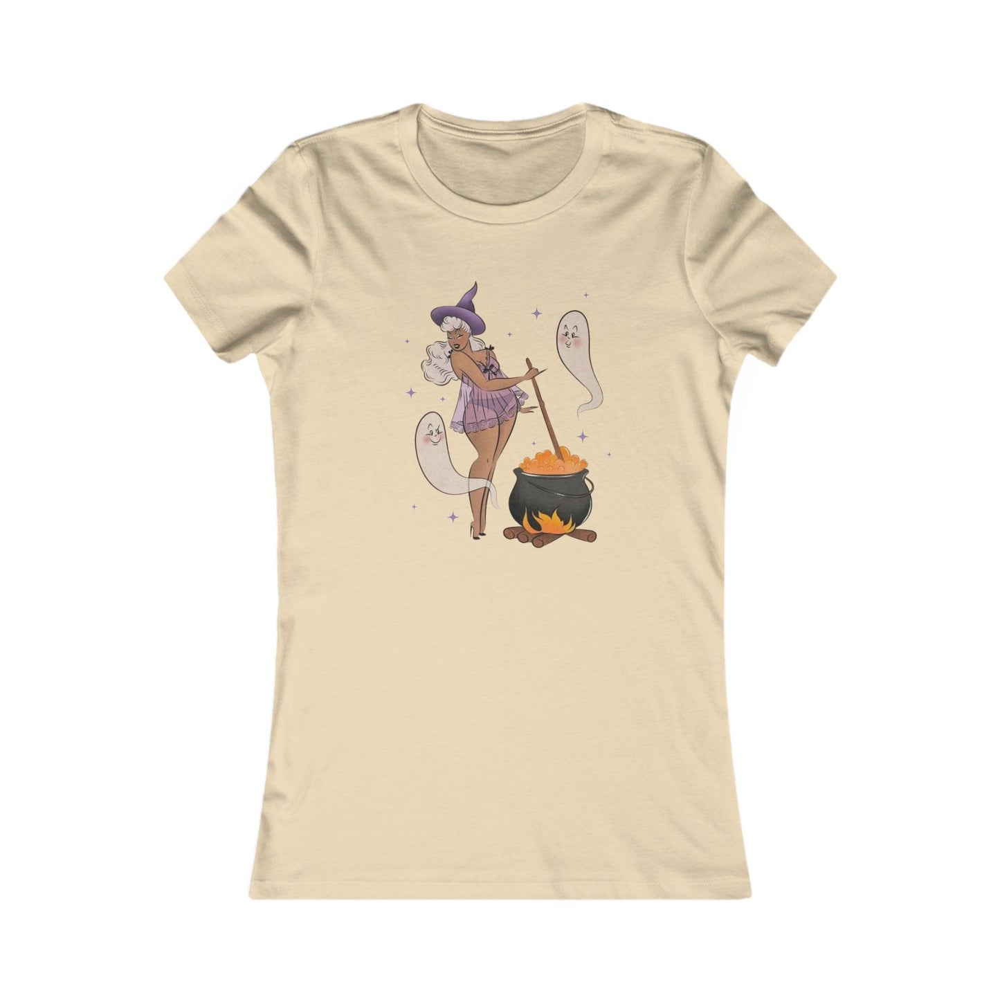 Pin Up Witch Women's Tee - Deeg Family Design